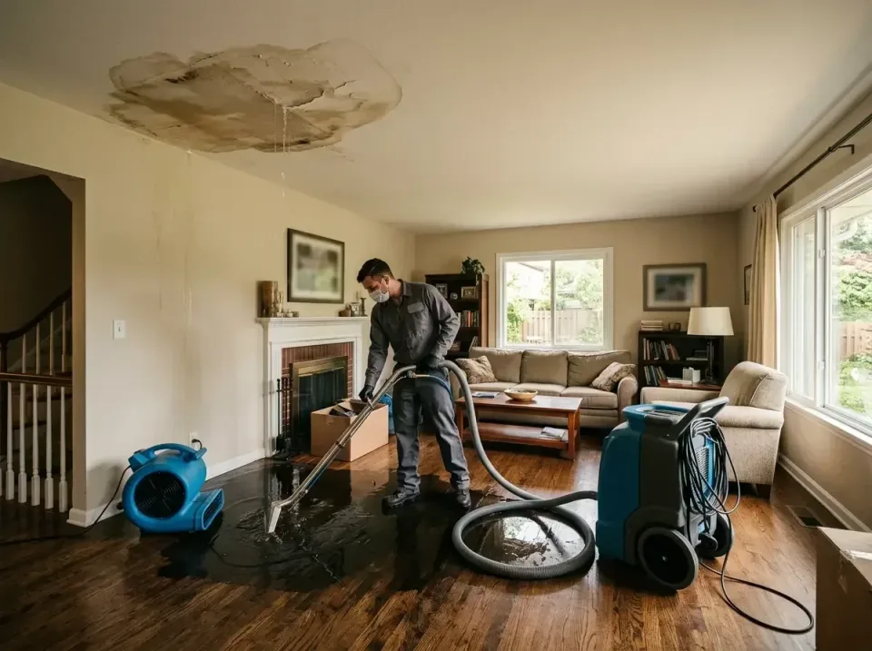 attic-pipe-burst-ceiling-drip-008 — frequently asked questions, Water Damage Restoration & Carpet Care in Huntington, VA